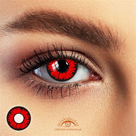 Red Contact Lens .